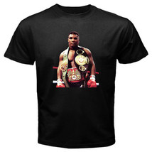 New Mike Tyson Iron Mike Real Boxing Champion Men&#39;s Black T-Shirt - £13.68 GBP+
