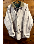 Woodlake Chore Coat Flannel Lined Mens L Barn Jacket Quilted Tan Corduro... - $978.60 MXN