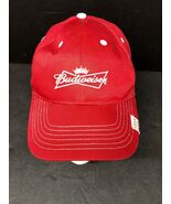 Budweiser Baseball Hat Adjustable Red and White Cap One Size Grab Some B... - $203.08 MXN