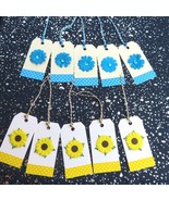 Set of 10 handmade floral gift tags all occasion - £7.74 GBP