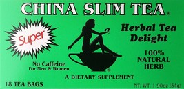 1/5/8/12/20 Boxes, China Slim Herbal Tea Delight Super 100% Natural, 18 Tea Bags - £6.73 GBP+