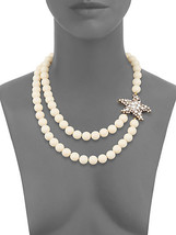 Heidi Daus Simply Irresistible 2-Strand Beaded 20&quot; Starfish Necklace - £95.23 GBP