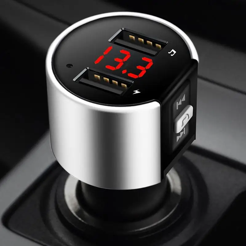 Bluetooth 4.2 FM Transmitter Modulator Car Charger Dual USB Adapter Car MP3 Pl - £13.21 GBP