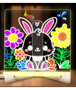 Kids Doodle Glow Board 5.9&quot; x 5.9&quot; LED Drawing Board 4 Modes &amp; 7 Colors NEW - $423.41 MXN