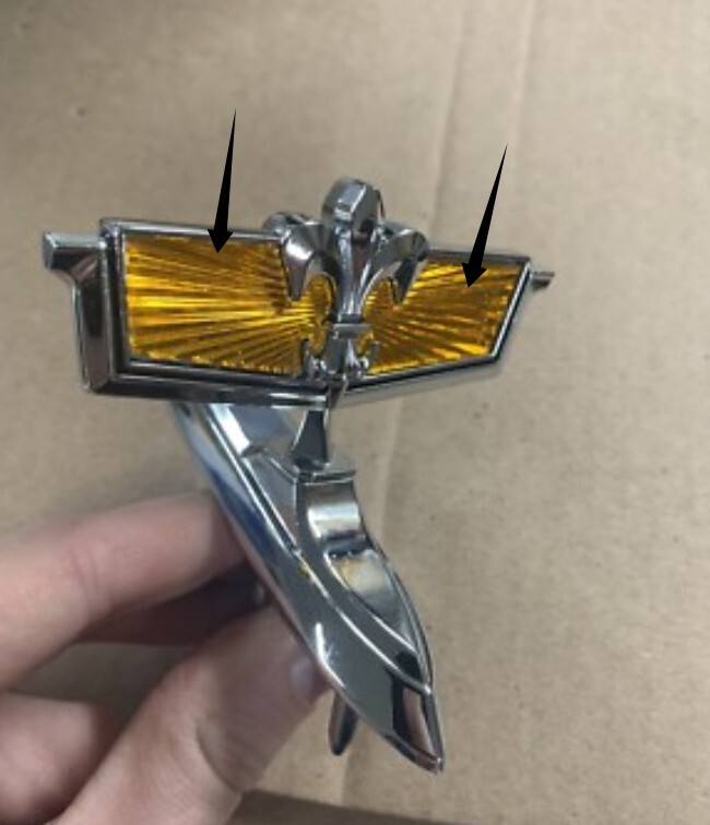 1980-1990 Chevy Caprice classic header panel emblem inserts only.  Bin 11@ - $24.99