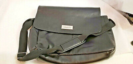 Kenneth Cole Reaction Colombian Leather Laptop Messenger Bag travel in style BLK - £46.56 GBP