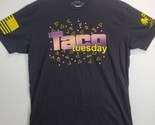 Grunt Style T Shirt Adult XL Black Yellow Taco Tuesday  - $13.81