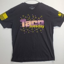 Grunt Style T Shirt Adult XL Black Yellow Taco Tuesday  - £11.03 GBP