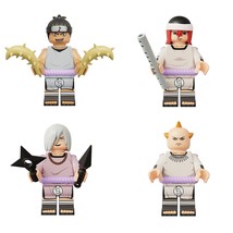 4pcs Naruto Series The Sound Four Tayuya Kidomaru Jirobo Sakon Ukon Minifigures - £9.76 GBP