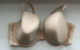 Ambrielle Woman Lightly Lined Beige Tan Underwire Bra with Lace Trim Siz... - $14.69