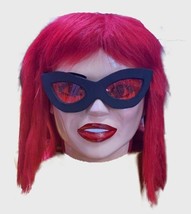 New Carol G Red Hair Fiber Glass Head Mascot Costume Reggaeton Singer Halloween - £255.79 GBP