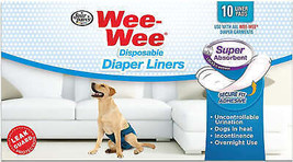 Super Absorbent Disposable Diaper Liner Pads for Dogs by Four Paws Wee-Wee - £6.35 GBP