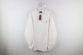 Deadstock Vintage Y2K 2003 Ralph Lauren Mens Large Long Sleeve T-Shirt White - $49.45