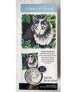 Cat Latch Hook Kit by Dimensions 12&quot; x 12&quot; Kit Wall Hanging or Pillow Ki... - $14.20