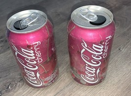 Cherry Coke Coca-Cola 2007 Soda Can Set Of 2 - £5.37 GBP