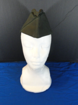 WOMENS US ARMY DRESS GREEN CLASS A UNIFORM GARRISON CAP SERGE AG-434 SIZ... - £12.09 GBP