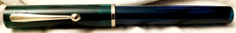 Sheaffer No-Nonsense Cartridge Fill Calligraphy Pen Green Chrome F Nib Germany - $24.74