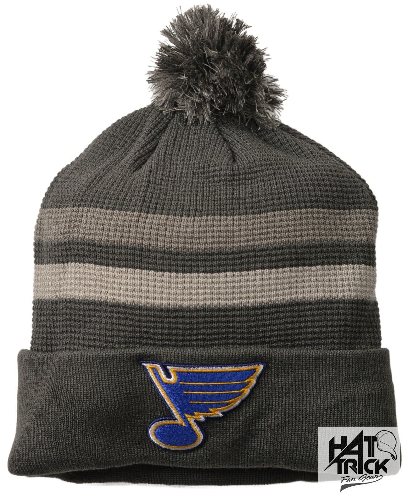 St. Louis Blues NHL Home Ice Cuffed Knit Beanie Pom Winter Hat by Fanatics