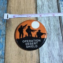 Vintage Operation Desert Shield Button Pinback Pin - £5.58 GBP