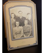 Antique 1950&#39;s PHOTOGRAPH The Kaisi Family Portrait Photo in Decorative ... - €5,52 EUR
