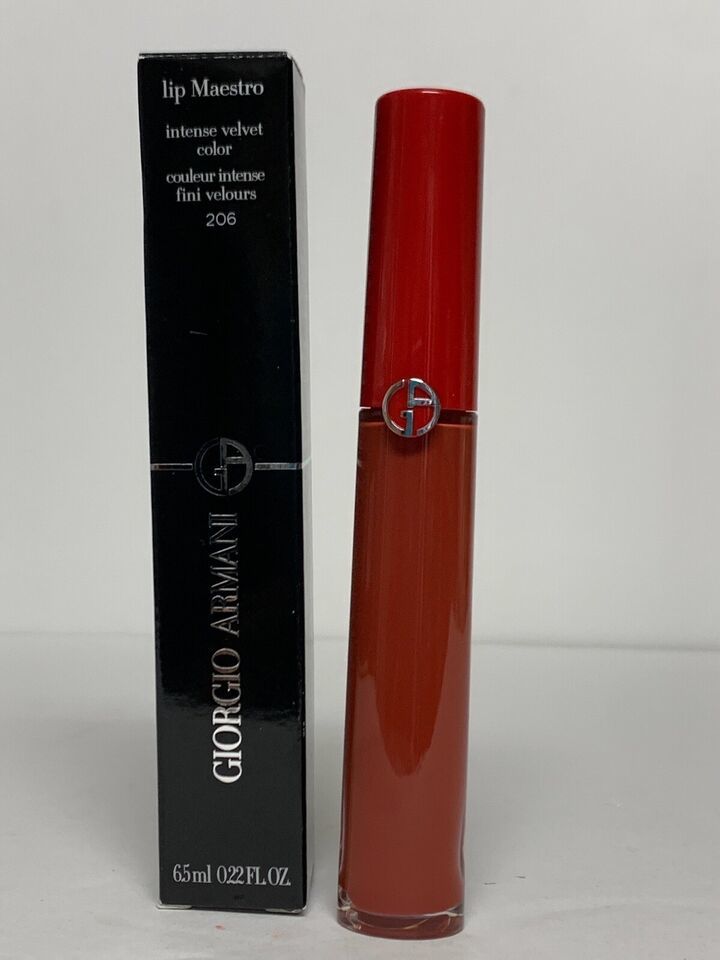 Primary image for Giorgio Armani Lip Maestro #206 CEDAR Liquid Lipstick Full Size