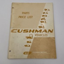1969 Cushman Vehicles Master Price List Of Service Parts OEM Book Manual - £22.32 GBP