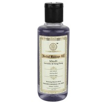 Low Cost Khadi Natural Lavender &amp; Ylang Ylang massage Oil 210 ml Ayurvedic Body - £17.73 GBP
