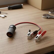 Car Cigarette Lighter Adapter Extension Plug, Battery Alligator Clip to ... - $157.34 MXN