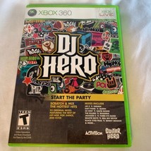 DJ Hero Start the Party Microsoft Xbox 360 Game Only NTSC 2009 Video W/ Manual - £7.46 GBP