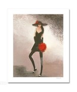 Julia G. &quot; Lady in the Park&quot; hand-embellished Limited Edition Giclee on ... - £169.82 GBP