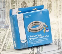 Smart Choice 6&#39; Stainless Steel Refrigerator Waterline Kit 5308815008 53... - $179.53 MXN