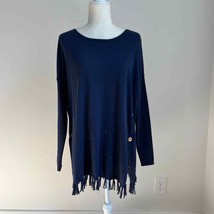Lilly Pulitzer Navy Blue Ramona Fringe Sweater - £26.99 GBP