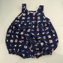 Vintage 80s 90s Carter&#39;s 18-24 M Summer Bubble Short Romper Clothes Unisex - $21.78