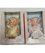 Lot of 2 Cititoy 1987 LI&#39;L Baby 6620 Baby Dolls Yellow White Dress Blond... - €10,23 EUR