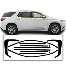 Fit Chevy Traverse 18-23 Window Side Chrome Delete Cover Decal Blackout ... - £55.03 GBP