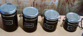 4 Alco Black Kitchen Canister set - €3,14 EUR