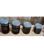 4 Alco Black Kitchen Canister set - $4.97 CAD