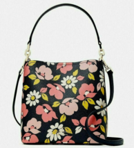 New Kate Spade Darcy Small Bucket Bag Leather Road Trip Floral Multi / Dust bag - £98.66 GBP