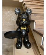 Bear Buttler Table, Bear Statue Home Decor , Bar Bear Serving Tray, Barware - $599.00