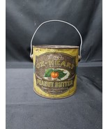 Early 1900s Ox-Heart Peanut Butter 5lb Pail Tin Can Bucket Oswego Candy ... - €40,59 EUR