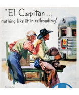 1947 Santa Fe Lines Railroad Advertisement El Capitan Train Railway DWJJ22 - €34,10 EUR
