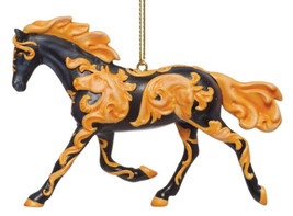 TRAIL OF PAINTED PONIES Horse Dreams Ornament~2.6&quot; Tall~Swirls Horse Por... - £18.92 GBP