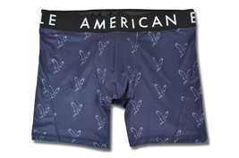 American Eagle Mens 6&quot; Inseam Flex Boxer Briefs, 02360689 Navy Blue Eagles Outli - £14.78 GBP