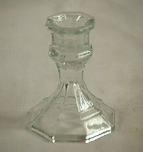 Classic Style Clear Glass Candlestick Tapered Candle Holder Home Decor 4... - $12.86