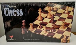 New 1981 Master Chess Set Game by Cardinal #23 Tournament Size Staunton Design - £28.36 GBP