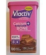Viactiv Calcium + Bone Strengthening Milk Chocolate 100 Ct. Exp 02/24  - $19.95