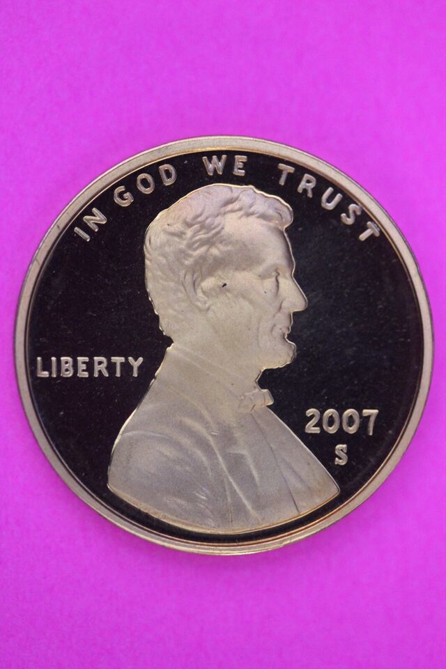 Gem Proof 2007 S Ultra Deep Cameo Lincoln Memorial Cent Same Coin In Pic... - $9.99