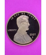 Gem Proof 2007 S Ultra Deep Cameo Lincoln Memorial Cent Same Coin In Pic... - $9.99