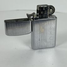 Zippo Lighter Slim Cigarette Pin Stripe Monogrammed 1972 Vintage Chrome ... - $29.12 CAD