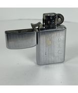Zippo Lighter Slim Cigarette Pin Stripe Monogrammed 1972 Vintage Chrome ... - $29.12 CAD